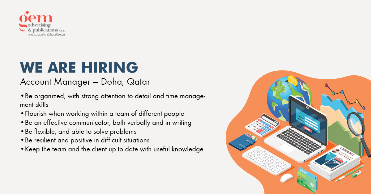 An illustration showing job description of an account manager